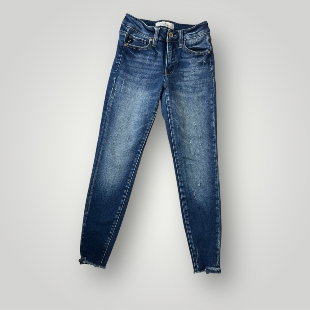 KanCan KC7122D Landon Mid Rise Dark Wash‎ Ankle Skinny Jeans Womens 0/23